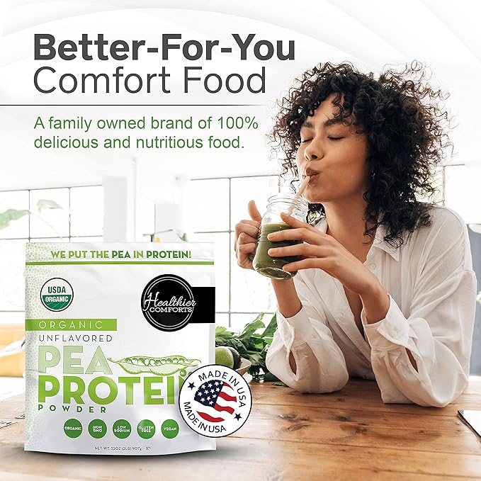 Pea Vegan Protein Powder w/Low Sodium 100% Plant 32oz