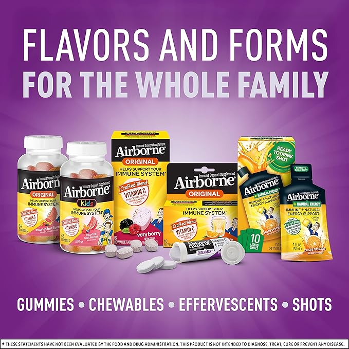 Airborne Elderberry + Zinc & Vitamin 30 Fizzy