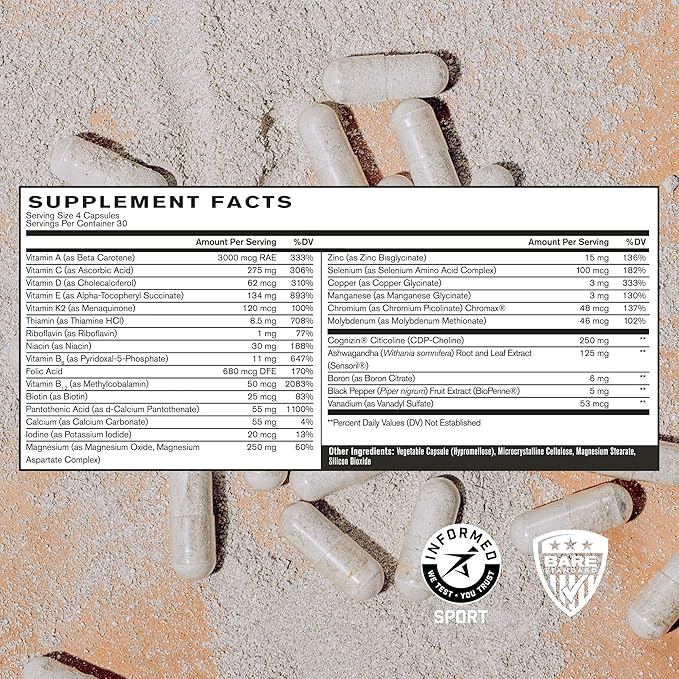 BARE PERFORMANCE NUTRITION, BPN Strong Multi-Vitamin,