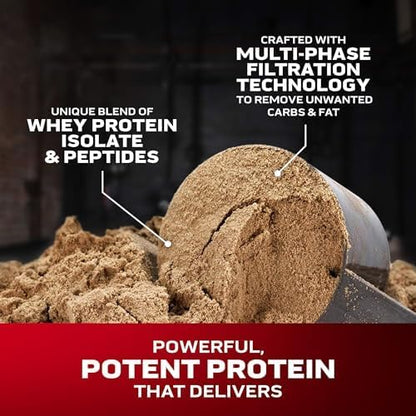 Muscletech Whey Protein Powder (Milk Chocolate, 4 Pound) - Nitro-Tech Muscle Building Formula with Whey Protein Isolate & Peptides - 30g of Protein, 3g of Creatine & 6.6g of BCAA