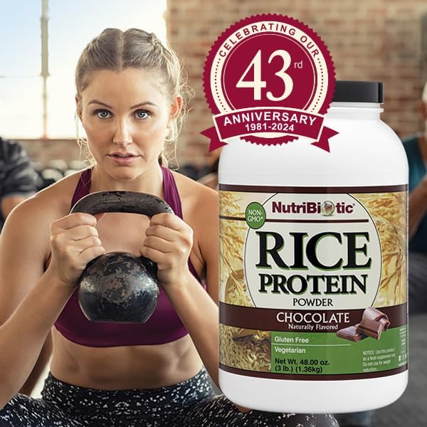 NutriBiotic – Chocolate Rice Protein, 3 (1.36kg) |