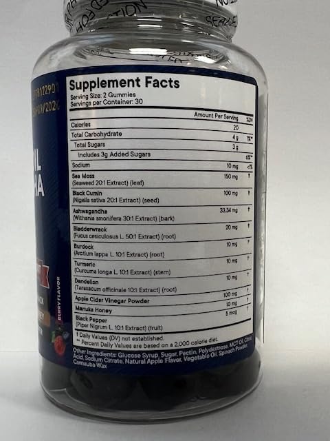 NEW AGE Sea Moss Gummies, Sea 120 Count