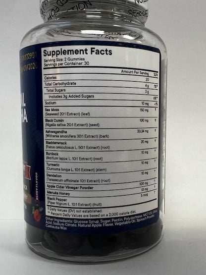 NEW AGE Sea Moss Gummies, Sea 120 Count
