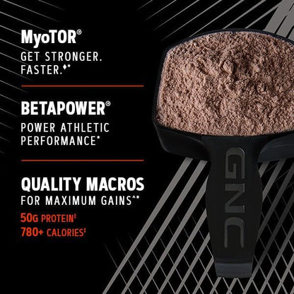 GNC AMP Mass XXX with MyoTOR Protein Powder | Targeted Muscle Building and Workout Support Formula with BCAA and Creatine | Cookies and Cream | 13 Servings