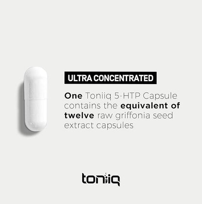 Toniiq Ultra High Strength 5HTP Capsules 99%+ Highly 12:1 Concentrated 200mg - 90 Veggie