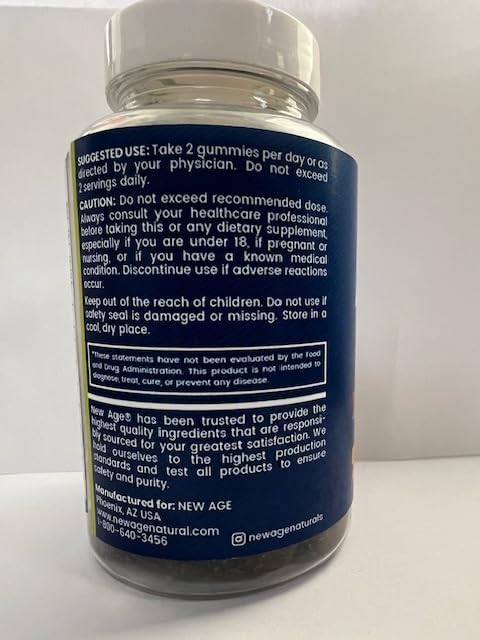 NEW AGE Sea Moss Gummies, Sea 120 Count