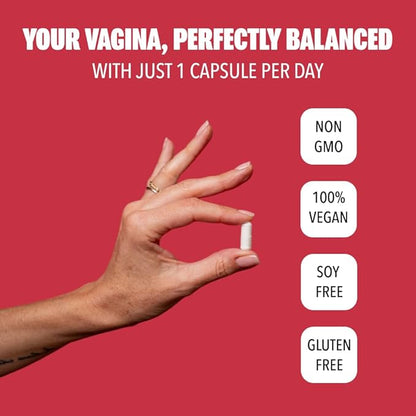 Best Vaginal Probiotics for Women | pH Balance with Prebiotics, Lactobacillus Probiotic Blend & Cranberry | Clinically Proven, Vegan, Women’s Probiotic for Vag Health | 30-Day Supply - 30 Count
