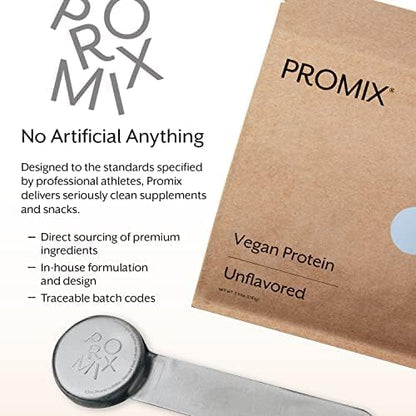 Promix Plant-Based Vegan Protein Powder, Unflavored 5lb Bulk B-12 -