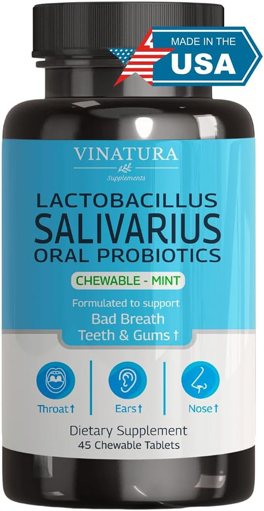 Lactobacillus Salivarius Oral Probiotics 45 Chewable