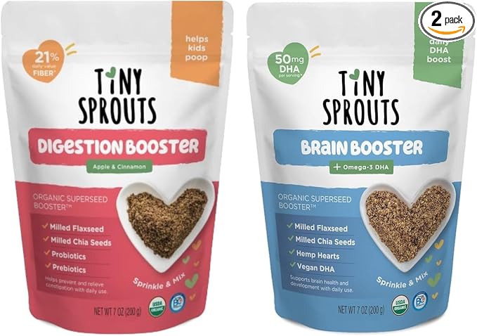 Organic Digestion Booster (Apple & Cinnamon) 6M+ Babies (7oz x 2 Pack)