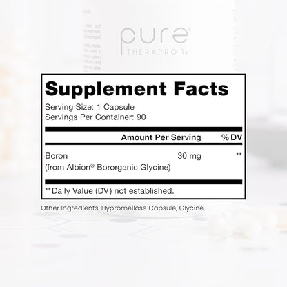 Pure TheraPro Rx Bio Boron, 30mg/Capsule, 90 Capsules,