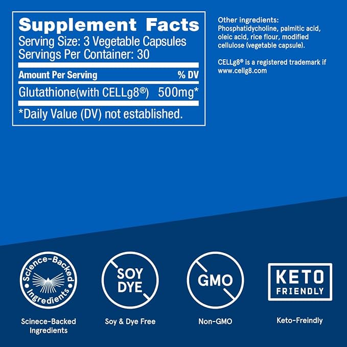 Bulletproof Glutathione Force Antioxidant and Detox 90 Count, 30 Servings