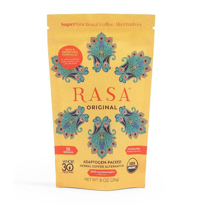 Rasa Original – Adaptogenic Mushroom Coffee 30, Ayurveda (8 oz 30 Servings)