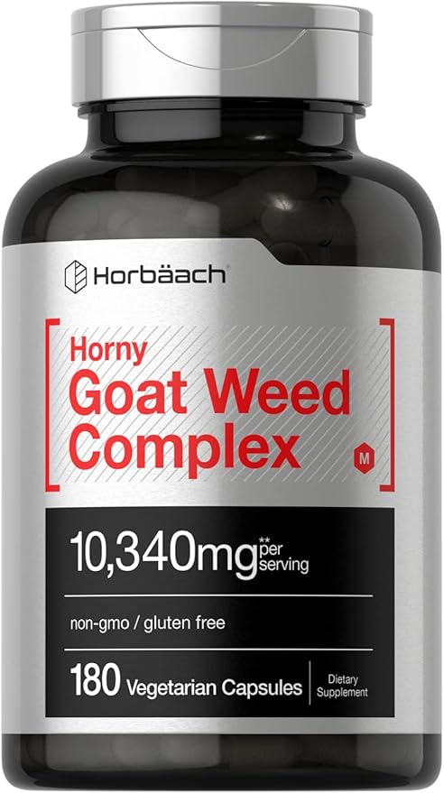 Horbäach Horny Goat Weed Complex 10,340 mg 180 Capsules