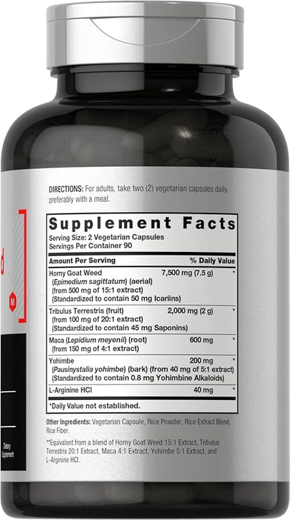 Horbäach Horny Goat Weed Complex 10,340 mg 180 Capsules