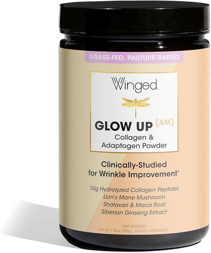 Winged Wellness Glow Up AM Collagen B12 I 21 Servings