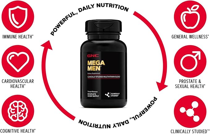 GNC Mega Men Multivitamin 180 Count