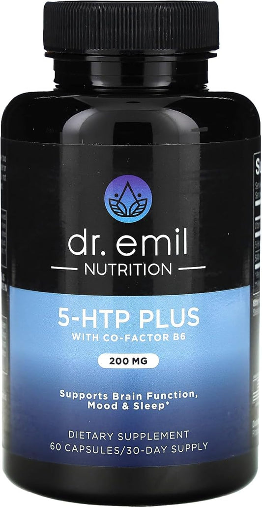 DR. EMIL NUTRITION 200 MG 5-HTP 5HTP Supplement B6-60 Vegan 30 Servings