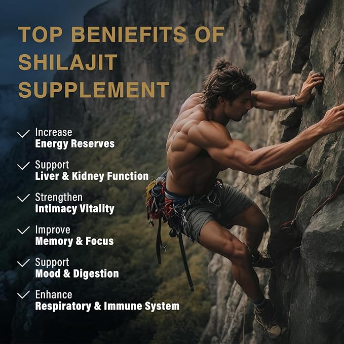 Shilajit Supplement 15000mg with 60% Fulvic B12 for