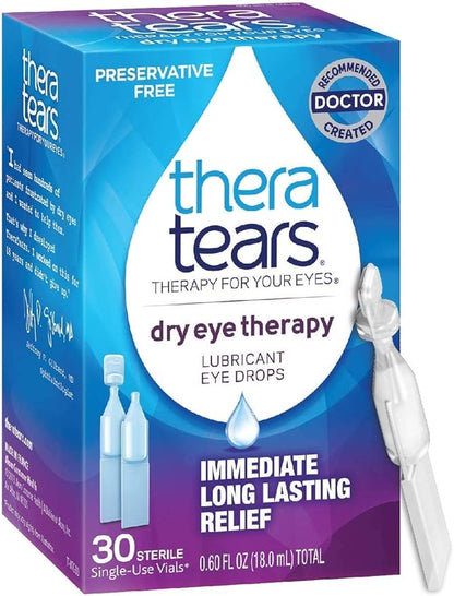TheraTears Dry Eye Therapy Lubricant Eye (2 x 30mL Bottles) 30 Single-Use