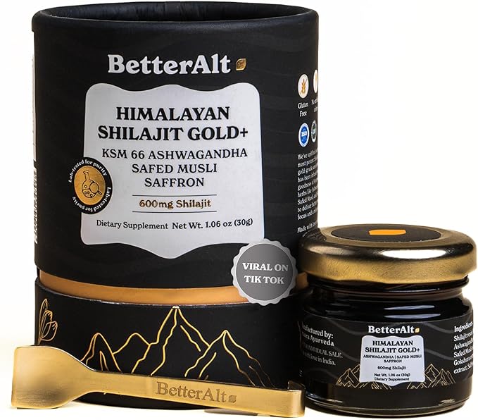 Pure Himalayan Shilajit Gold+ (30 gm)| 16,000 ft -600mg