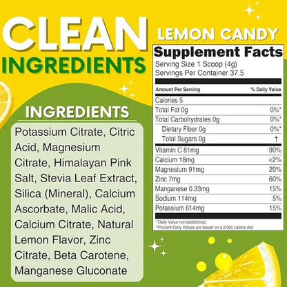 Zero Sugar - Lemon Candy Electrolytes 37 Servings