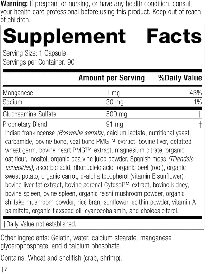 Standard Process Glucosamine Synergy 90 Capsules