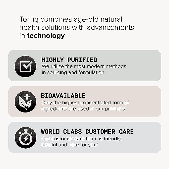 Toniiq Ultra High Strength 5HTP Capsules 99%+ Highly 12:1 Concentrated 200mg - 90 Veggie
