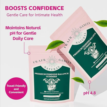 Premium feminine Balance Gummies for Women’s - Hawaiian Pineapple Gummies for Women PH Balance Support - Delicious PH Balance Gummies for Women’s with Immune Support - Vegetarian Friendly - 60 Count