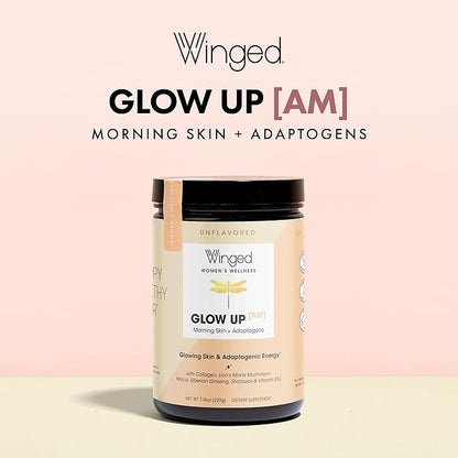 Winged Wellness Glow Up AM Collagen B12 I 21 Servings
