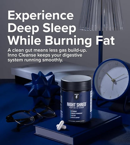 Night Shred Fat Burner and Natural 5-HTP, CLA, (60 Vegetarian
