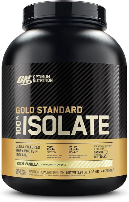 Optimum Nutrition Gold Standard 100% Isolate, 2.91 Pounds, 44 Servings