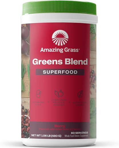 Amazing Grass Greens Superfood Powder: Greens 60 Servings