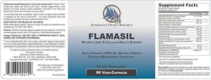 Flamasil™- for Healthy Inflammation Response* | Multi-Herbal Pain Reliever* and Joint Aid | Bio-Enhanced Turmeric, Boswellia, Resveratrol, and More | 13-in-1 Superfood Antioxidants | 30-Day Supply