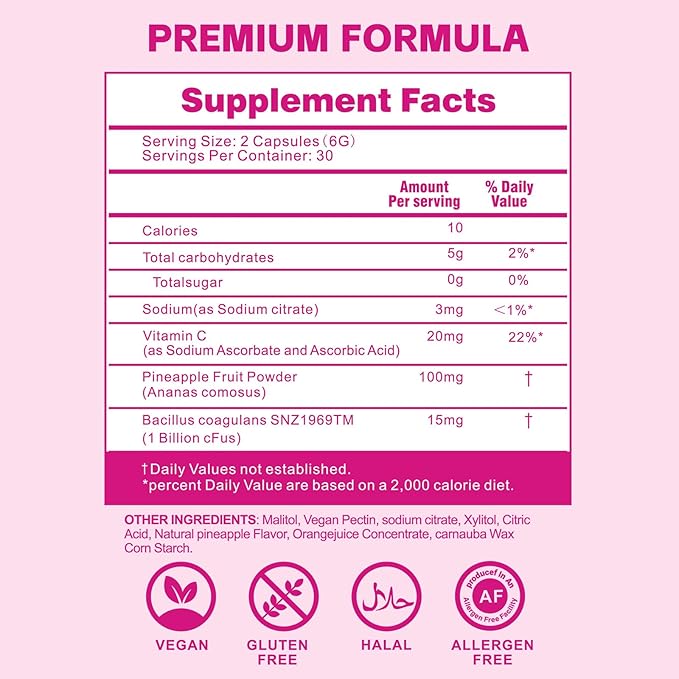 Premium feminine Balance Gummies for Women’s - Hawaiian Pineapple Gummies for Women PH Balance Support - Delicious PH Balance Gummies for Women’s with Immune Support - Vegetarian Friendly - 60 Count