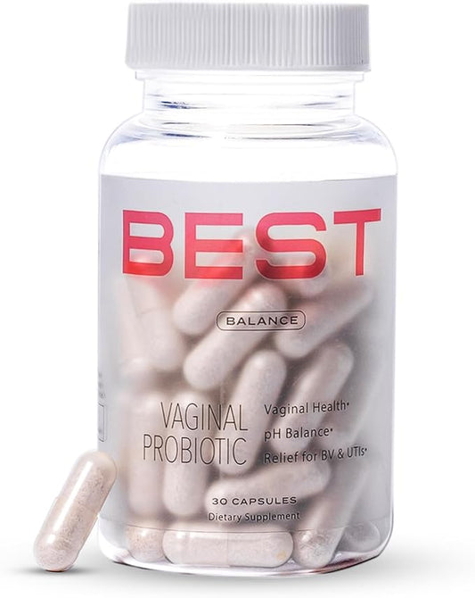 Best Vaginal Probiotics for Women | pH Balance with Prebiotics, Lactobacillus Probiotic Blend & Cranberry | Clinically Proven, Vegan, Women’s Probiotic for Vag Health | 30-Day Supply - 30 Count