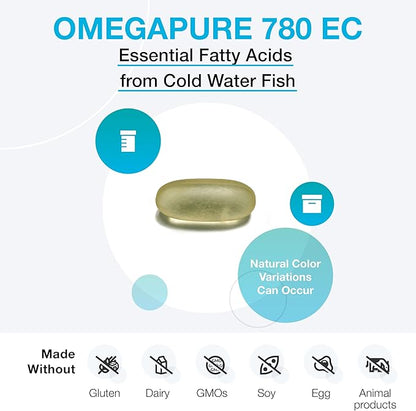 XYMOGEN OmegaPure 780 EC 3 Fish (120 Enteric-Coated