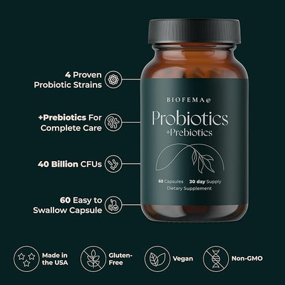 Probiotics + Prebiotics 40 Billion 4 Highly 60 Vegan