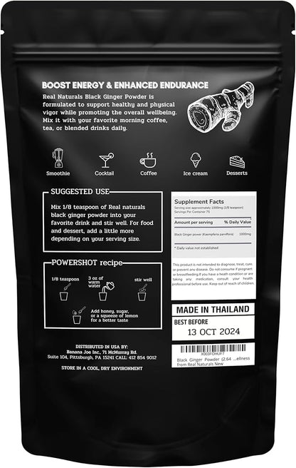 Black Ginger Powder (2.64 Oz) kaempferia