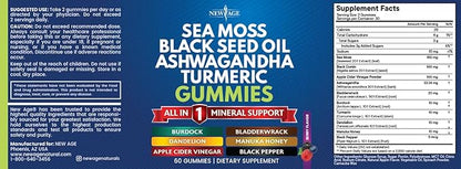 NEW AGE Sea Moss Gummies, Sea 120 Count