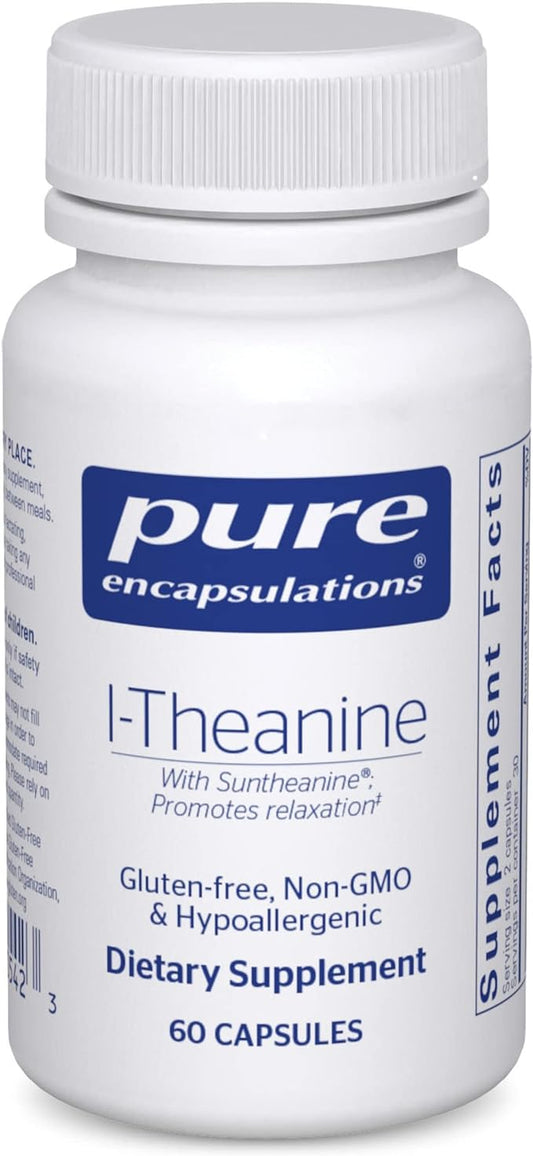 Pure Encapsulations L-Theanine 60 Capsules