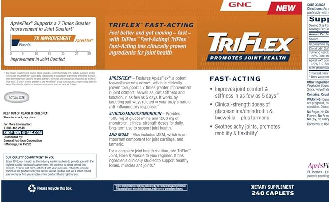 GNC Triflex Fast-acting, 240caplets