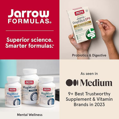 Jarrow Formulas Jarro-Dophilus Kids Probiotics and 1 Billion 60 Sugar-Free 30 Day