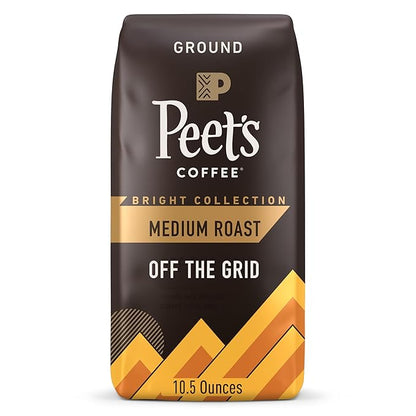 Peet's Coffee, Medium Roast Ground Coffee - Off the Grid Blend 10.5 Ounce Bag