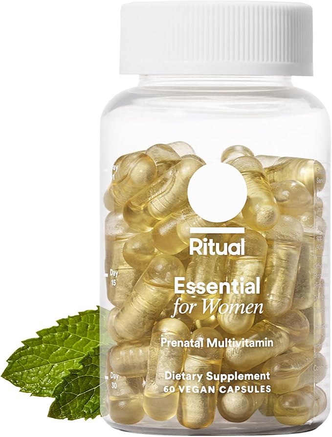 Ritual Essential for Women Prenatal Multivitamin: Omega-3 DHA D3 & K2, Non-GMO, 30 Days