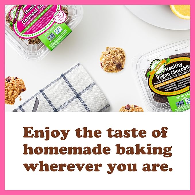 Alyssa’s Chocobites ⎸ Gluten Free Cookies, Healthy Snacks from the Bakery ⎸ Sugar Free Soft Cookies, Low Carb, Keto Protein Snacks ⎸ Gluten Free Snacks for Kids ⎸ 8 Cookies per box, 4 Pack