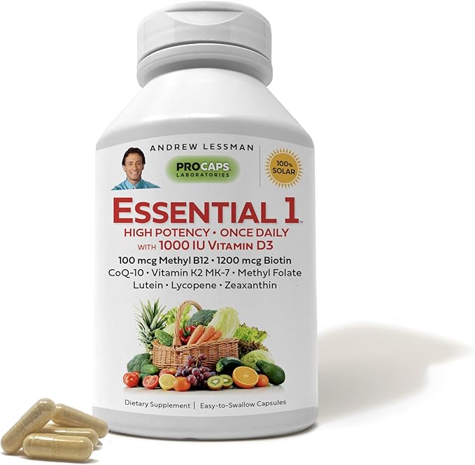 ANDREW LESSMAN Essential-1 Multivitamin 1000 IU D3 30 30 Small 100 mcg B12. CoQ10 CoQ10 Lutein