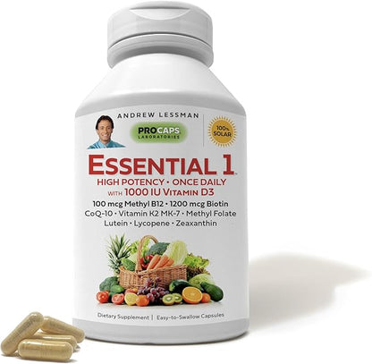 ANDREW LESSMAN Essential-1 Multivitamin 1000 IU D3 30 30 Small 100 mcg B12. CoQ10 CoQ10 Lutein