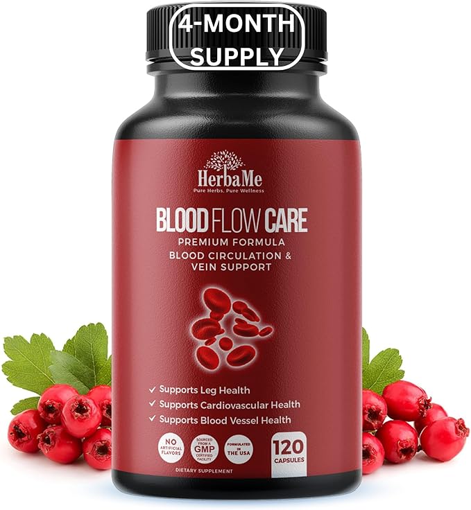 Blood Circulation Supplement, 120 Capsules, Supports