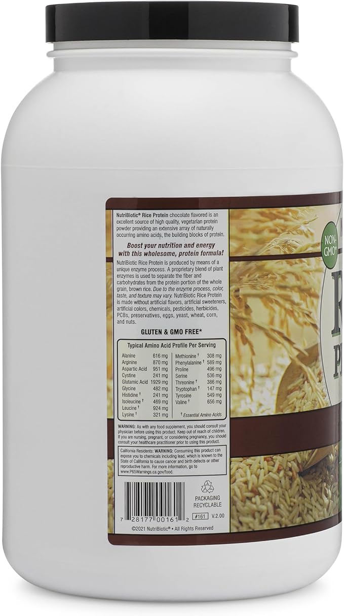 NutriBiotic – Chocolate Rice Protein, 3 (1.36kg) |